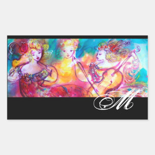 STICKER RECTANGULAIRE CONCERT DE PRINTEMPS HARMONY TRIO