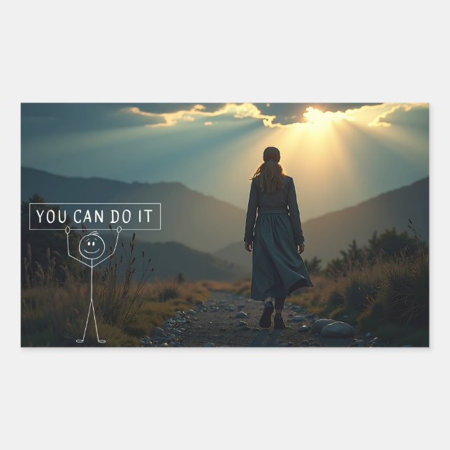 Sticker Rectangulaire Confiance (Devant)