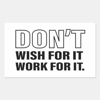 Sticker Rectangulaire Conseils sur la vie de réussite Citation Cool Text