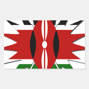 Sticker Rectangulaire Constellation d'Afrique de l'Est Design d'étoile D