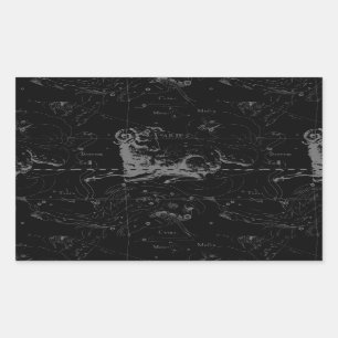 Sticker Rectangulaire Constellation de baies Vintages élégantes par Heve