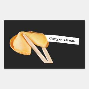 Sticker Rectangulaire Cookie Carpe Diem Fortune