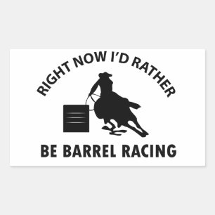 Sticker Rectangulaire Cool BARREL RACING conceptions