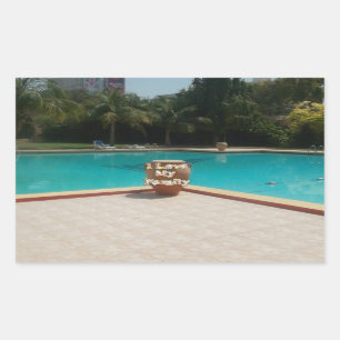 Sticker Rectangulaire Cool Hakuna Matata Pool Side I love My Family.jpg