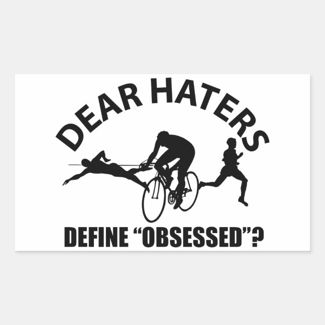 Sticker Rectangulaire Cool TRIATHLON (Devant)