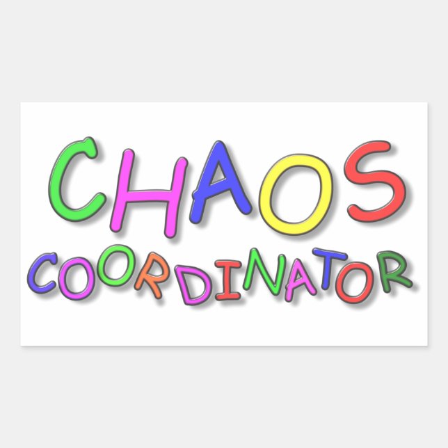 Sticker Rectangulaire Coordinateur du Chaos (Devant)