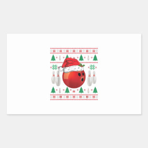 Sticker Rectangulaire Coquille de Noël affreuse Chemise Cadeau Garçons B