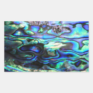 Sticker Rectangulaire Coquille de paua