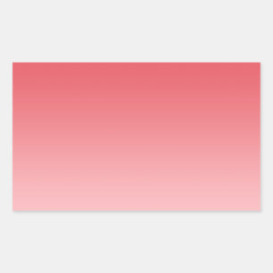 Sticker Rectangulaire Coral Ombre