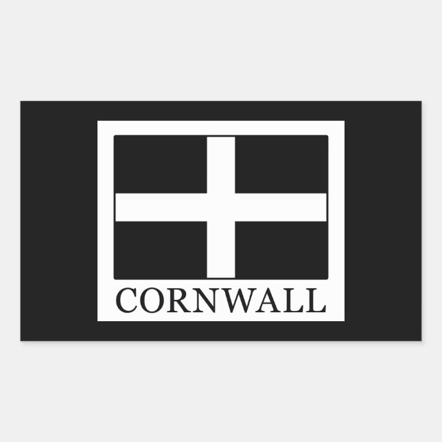 Sticker Rectangulaire Cornouailles (Devant)