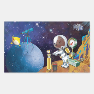 Sticker Rectangulaire cosmos