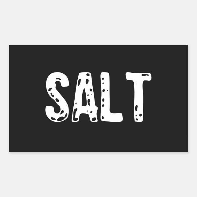 Sticker Rectangulaire Costume De Sel - Couple Costume De Sel Et De Poivr (Devant)