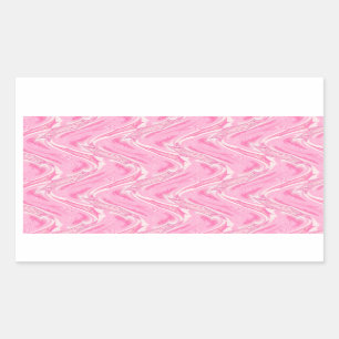 Sticker Rectangulaire Coton Candy rose Abstrait