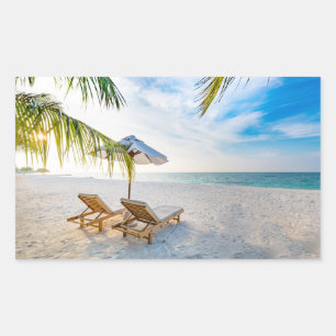 Sticker Rectangulaire Coucher de soleil Extraordinaire