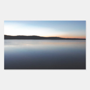 Sticker Rectangulaire Coucher de soleil sur le lac Arrowhead