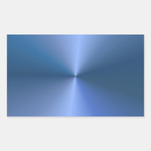Sticker Rectangulaire Couleur Bleu Personnalisé Blank Modèle tendance él