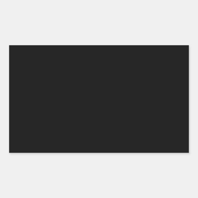 Sticker Rectangulaire Couleur noire solide (Devant)