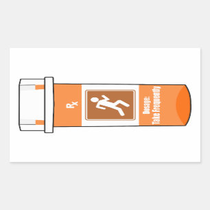 Sticker Rectangulaire Courir Est Ma Drogue