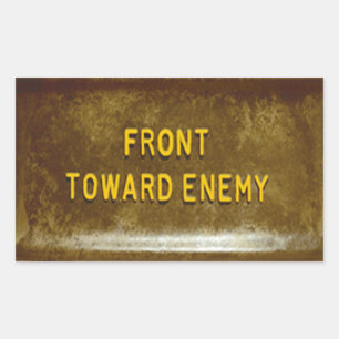 Sticker Rectangulaire Couvercle de téléphone de mine Claymore Mk I face 