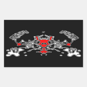 Sticker Rectangulaire Crabe malin 7