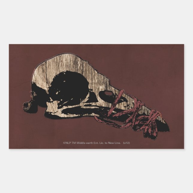 Sticker Rectangulaire Crâne d'oiseau (Devant)