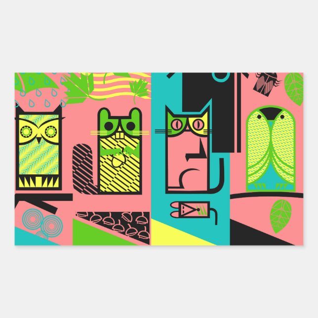 Sticker Rectangulaire Créatures extérieures (Devant)