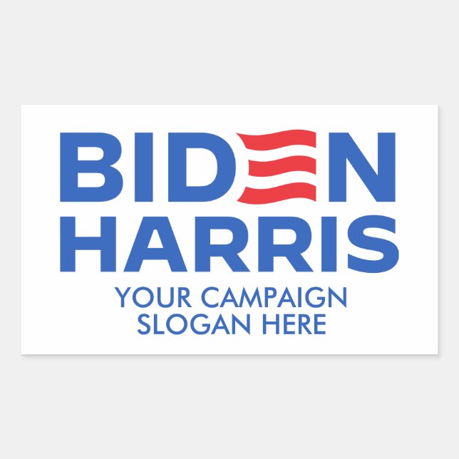 Sticker Rectangulaire Créez votre propre Biden Harris 2024 (Devant)