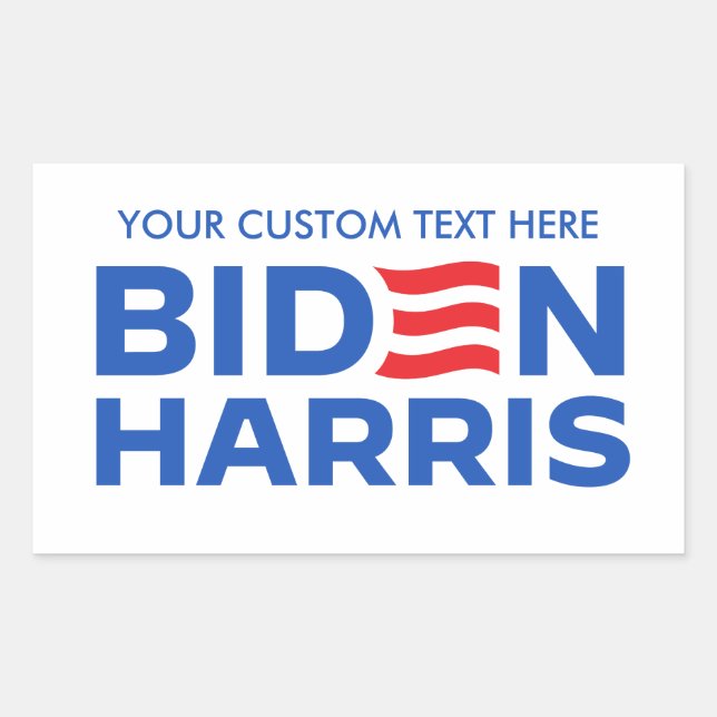 Sticker Rectangulaire Créez votre propre Biden Harris 2024 (Devant)