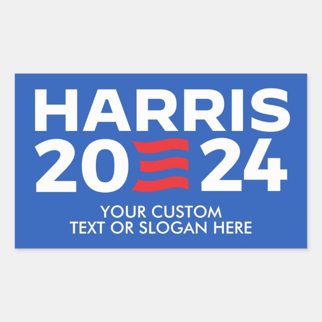 Sticker Rectangulaire Créez votre propre Harris 2024 (Devant)