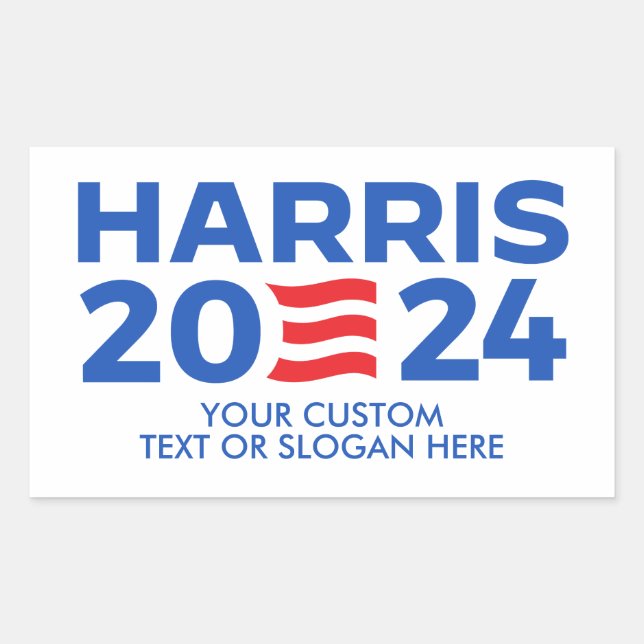 Sticker Rectangulaire Créez votre propre Harris 2024 (Devant)