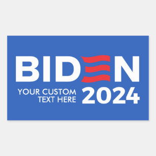 Sticker Rectangulaire Créez votre propre Joe Biden 2024
