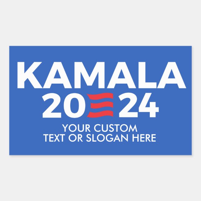 Sticker Rectangulaire Créez votre propre Kamala Harris 2024 (Devant)