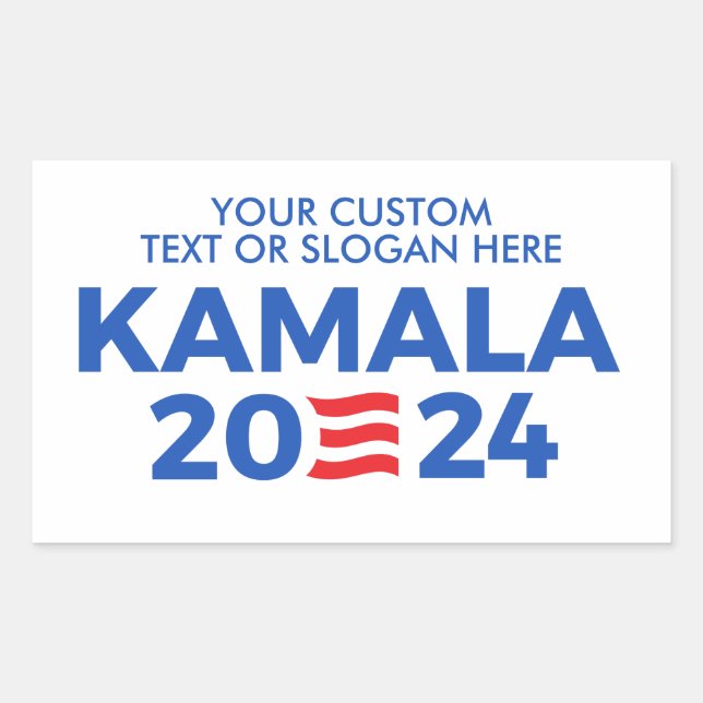 Sticker Rectangulaire Créez Votre Propre Kamala Harris 2024 Sti Rectangu (Devant)