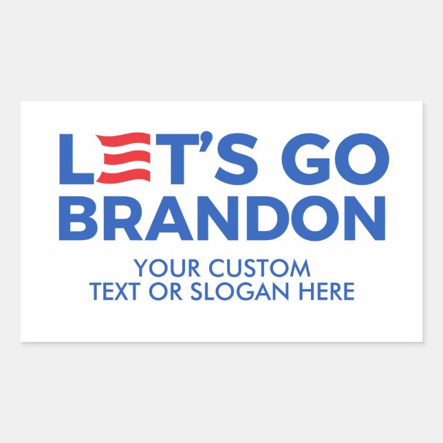 Sticker Rectangulaire Créez votre propre Let's Go Brandon 2024 (Devant)