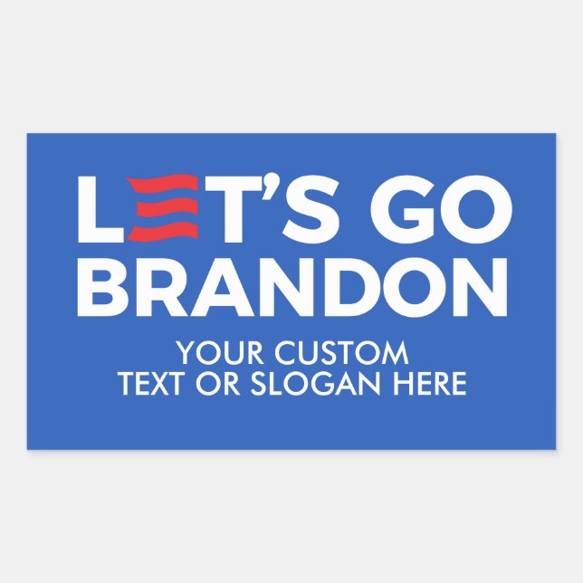 Sticker Rectangulaire Créez votre propre Let's Go Brandon 2024 (Devant)