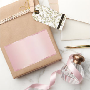 Sticker Rectangulaire Créez Votre Propre Modèle Vierge Rose Gold Élégant