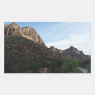 Sticker Rectangulaire Crépuscule à Canyon Junction dans le parc national