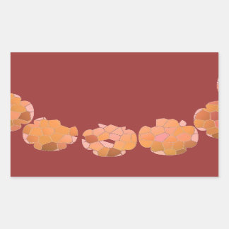 Sticker Rectangulaire Cristal diamant : Pétales Rose Rose Rouge