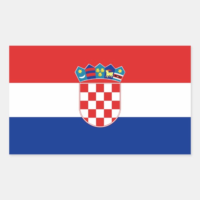 STICKER RECTANGULAIRE CROATIQUE (Devant)