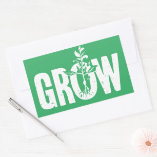 Sticker Rectangulaire Croissance
