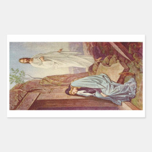 Sticker Rectangulaire Cru : Pâques -