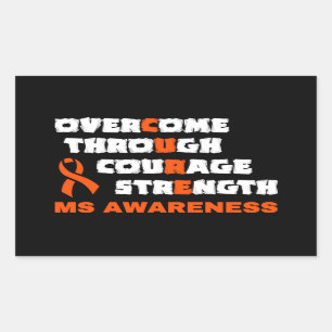 STICKER RECTANGULAIRE CURE...MS