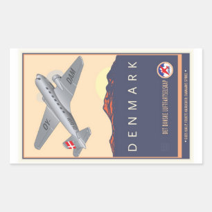 Sticker Rectangulaire Danemark