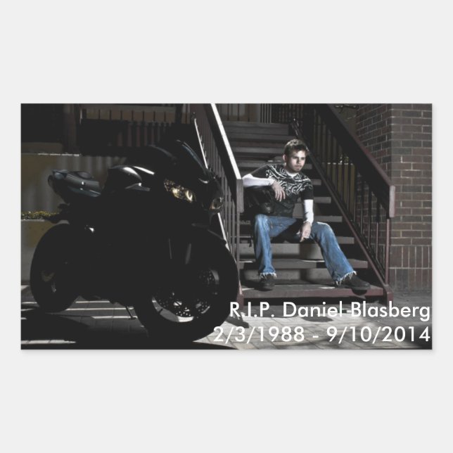 Sticker Rectangulaire Daniel Blasberg (Devant)