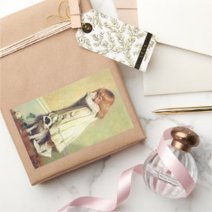 Sticker Rectangulaire Dans Disgrace de Charles Burton Barber, Vintage Ar