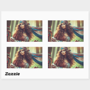 STICKER RECTANGULAIRE DANSER GYPSI