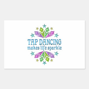 Sticker Rectangulaire Danser sur le robinet fait bouger la vie
