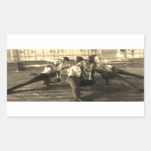 Sticker Rectangulaire Danseurs masculins 1930