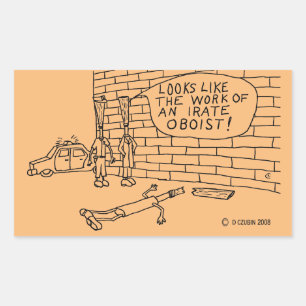 Sticker rectangulaire de test mural