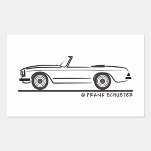 Sticker Rectangulaire Décapotable de Mercedes